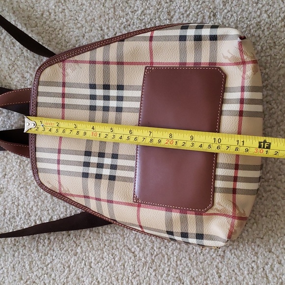 BURBERRY HAYMARKET CHECK VINTAGE BACKPACK - Picture 13 of 14